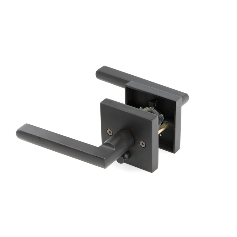 Linkaa Door Lever Matte Black Finish Door Handles Sqaure Shape